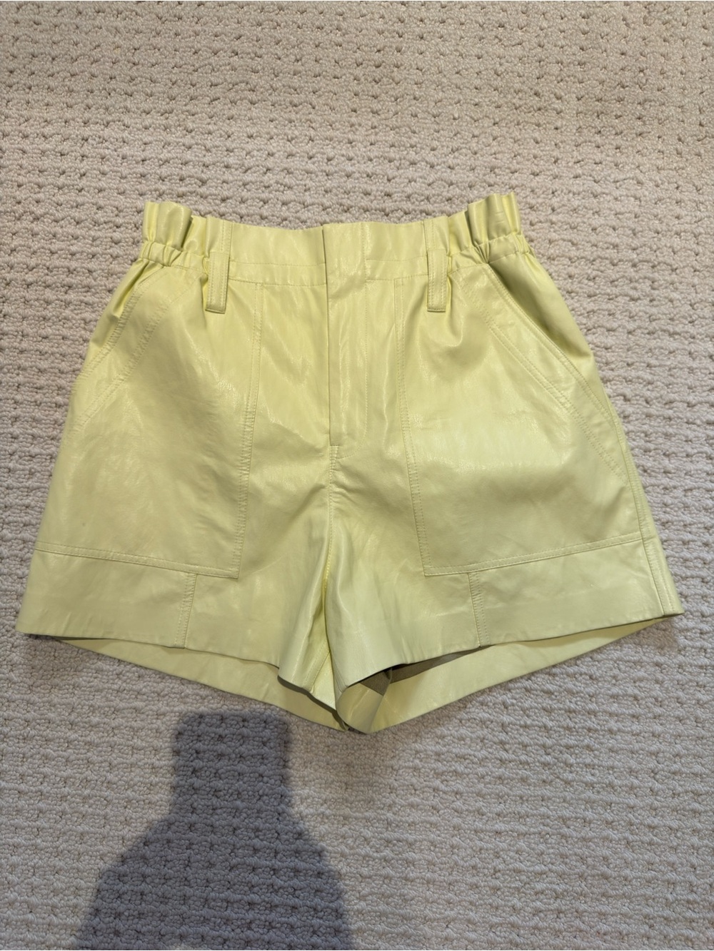 ALC Leather Like Shorts High Waisted